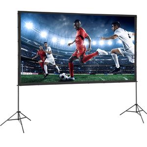 Schermo per Proiezioni Esterne da 120 Pollici 16:9 4K 1080 HD con Supporto, Materiale Fresnel Antirughe, Risoluzione 8K, Schermo da Proiezione Portatile - Product Image 4