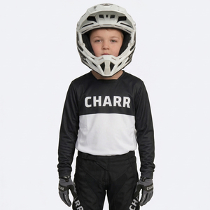 High Quality Custom Men's Motocross MX Jersey Breathable Spandex/Polyester Customizable Color Logo Full Sleeve Off-<b>Road</b> Racing - Product Image 3