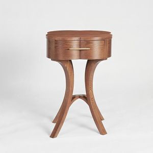 Luxury Teak Wood <b>End</b> <b>Table</b> Unique Flower Top Small Bedroom Cabinet - Product Image 1
