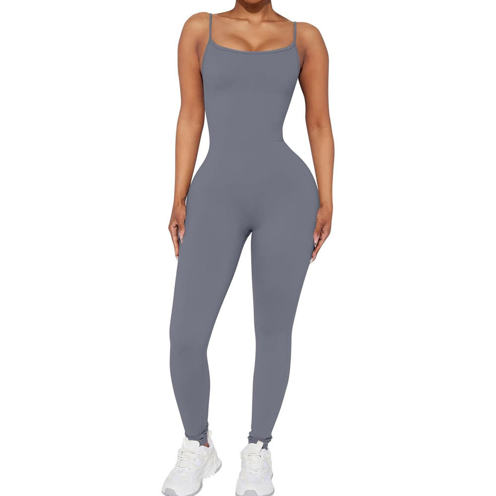 New Arrival Premium Quality High Performance Quick Dry Top Service Lightweight Active Wear Custom Logo Print High Waist Jumpsuit