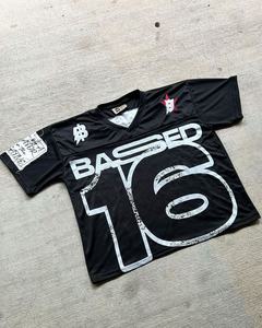 Nouveau T-shirt tricoté respirant à manches courtes grande taille 100 % coton, coupe ample, vêtement de loisirs de marque à motif imprimé pour l'extérieur - Product Image 1