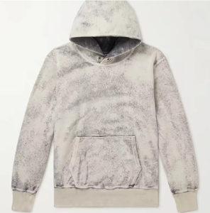 Heavyweight Custom Vintage Zip Acid Wash Pullover Distressed Pocket Hoodies Men Oversized Fleece Digital Printing Eco-Friendly - Product Image 3
