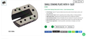 Placa de estancos para relojero con ranura en V y 9 orificios, de acero endurecido, herramienta para fabricación de joyas | N.º de artículo: GS-08A - Product Image 3