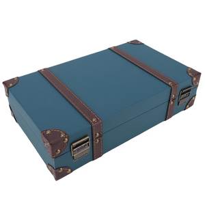 Baúl de Almacenamiento Metálico Decorativo de Estilo Clásico Inspirado en los Viajes, para Guardar Ropa y Decoración Moderna del Hogar - Product Image 1