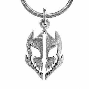 JEXMOO ENTERPRISES Collier pendentif en acier de Damas fait main à motif gaufré, design exquis, ensemble de bijoux de mode, cadeau - Product Image 4