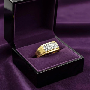 Hip Hop Style Round Brilliant Cut Moissanite Diamond Cluster Engagement <b>Ring</b> 925 <b>Sterling</b> <b>Silver</b> Iced Bling Jewelry Gift for <b>Men</b> - Product Image 1