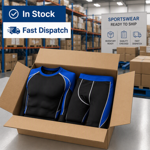 Ensemble de vêtements de sport pour homme, comprenant un t-shirt de compression à manches longues et un legging long, avec blocs de couleur, séchage rapide, couche de base athlétique - Product Image 6