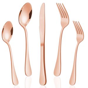 Cubiertos de Acero Inoxidable Sostenible Inspirados en el Oro Celestial, Estilo Europeo, Aptos para Lavavajillas, para un Estilo Moderno - Product Image 1