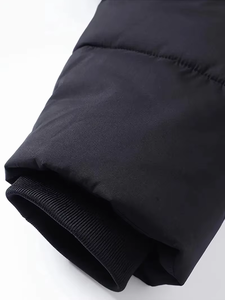 Wholesale Custom <b>Men's</b> Vintage Puffer Jacket New Design Fashion Quilted Bomber <b>Hood</b> White Waterproof Bubble <b>Coat</b> <b>Fur</b> Front - Product Image 4