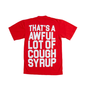 T-shirt streetwear pour homme, haute qualité, 100% coton, très grande taille, motif 'sirop contre la toux pour homme'. - Product Image 2