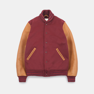 Veste varsity réversible imperméable en laine noire et blanche à capuche avec logo sur le devant, style streetwear unisexe - Product Image 5