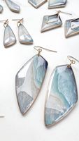 Boucles d'oreilles en raisins, faites à la main, pour femmes