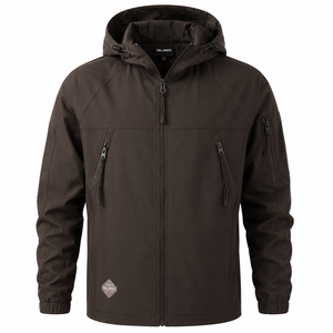 Professionally Manufactured Winter Softshell <b>Jacket</b> Hooded Streetwear Zipper Front Custom Sizes Custom Service Softshell <b>Jacket</b> - Product Image 1