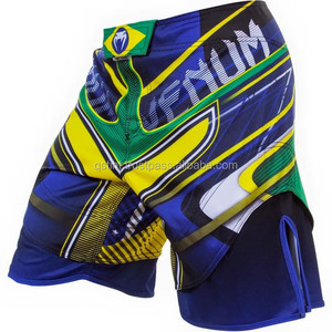 กางเกงขาสั้น MMA แบบยืดได้สำหรับนักสู้มวยไทยขาสั้นแบบยืดหยุ่นน้ำหนักเบาออกแบบได้สองทางในยิมทนทาน - Product Image 5