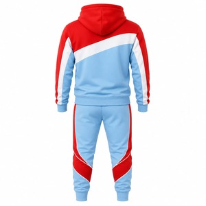 Ensemble de survêtement athlétique pour homme, sweat à capuche et pantalon de jogging, tenue de sport deux pièces pour la course, le jogging, la gym, l'entraînement, tenue décontractée, fournisseur OEM ODM - Product Image 4