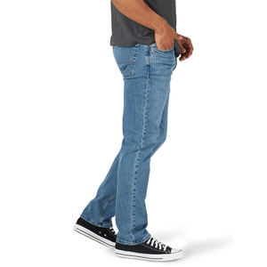 OEM Service Denim <b>Jeans</b> <b>Men</b> Streetwear Denim <b>Jeans</b> Washed Blue <b>Trousers</b> Slim Fit Casual Pants Durable Quality - Product Image 1