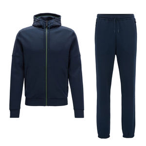 Conjunto Deportivo para Hombre, Mezcla de Algodón, Corte Ajustado, Transpirable, Cómodo, Ropa de Gimnasio Ligera, Traje de Entrenamiento Duradero de Primera Calidad - Product Image 1