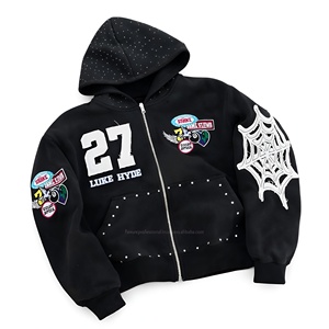 เสื้อฮู้ดดี้ผู้ชายพรีเมียม แต่งลายปะแบบดิสเทรส ทรงโอเวอร์ไซส์ ระบายอากาศได้ดี สวมใส่สบายทุกวัน พร้อมฮู้ดปรับได้ ลายเรียบ ขนาด OEM - Product Image 4