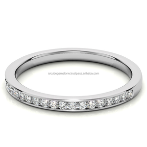 Bague de fiançailles et de mariage pour femme, diamant rond certifié IGI, clarté VVS, argent sterling, cadeau romantique, tendance - Product Image 3