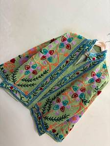 2026 Trendy Velvet Suzani Floral Embroidery Winter Stand <b>Reversible</b> Jacket Artisan Crafted Thick Cotton Filled Warm Short <b>Coat</b> - Product Image 4