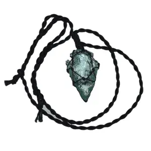 Browse Aqua Glass Arrowhead Wire Wrap Pendants gift necklaces