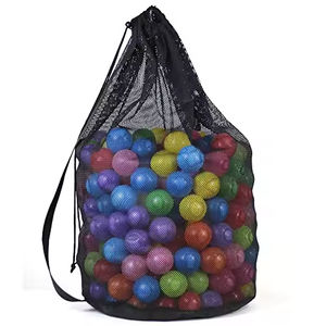 Sac de courses personnalisé en maille, sacs non tissés, sacs à linge colorés personnalisés en maille avec cordon de serrage - Product Image 5