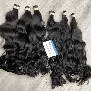 Bulk <b>Hair</b> Bundle Natural <b>Color</b> <b>Hair</b> Extensions 100% Raw Virgin <b>Hair</b> Made From Vietnam High Quality - Product Image 4