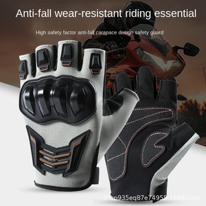 ถุงมือขี่จักรยานยนต์หนังคุณภาพสูงแบบเต็มนิ้ว หน้าจอสัมผัสได้ ระบายอากาศ ทนทานต่อการสึกหรอ กันลื่น กันตก - Product Image 5