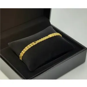 Pulsera de Oro Brillante y Duradera para Uso Diario, Elegante Cadena de Eslabones para Hombre, Joyería de Moda Masculina - Product Image 1