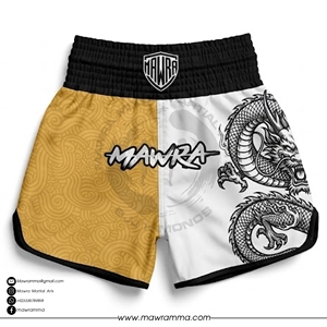 Custom MAWRA Gold <b>Dragon</b> Muay Thai Shorts Professional Breathable Kickboxing MMA Training Trunks Men Women Boxing Pants 2026 - Product Image 3