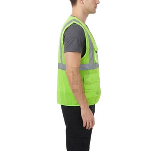 Chaleco de Trabajo de Moda para Hombre, Ropa de Trabajo Reflectante de Alta Visibilidad, Transpirable, de Secado Rápido, con Múltiples Bolsillos, Cómodo y Duradero - Product Image 4