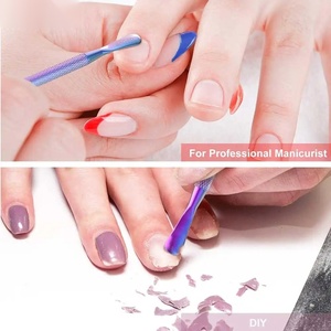 Herramienta Empujadora de Cutículas de Acero Inoxidable de Doble Punta A y S Network, con Punta Plana y Redondeada, Set de Cuidado de Manicura Reutilizable - Product Image 5