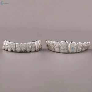 Grillz de Moissanita VVS1 con Incrustaciones de Diamantes, Corte Princesa, Estilo Hip Hop, Fabricante de Grillz Personalizados al Estilo de Raperos - Product Image 1