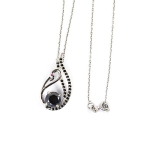 Colgante de Diamante Moissanita Negro en Forma de Cisne, Plata de Ley 925, Colgante de Diamante Personalizado y Otra Joyería de Diamantes - Product Image 3