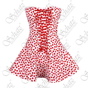 Gaun kasual elegan musim panas rok Mini kerut polkadot berlipat gaun pesta Bodycon dasi leher kru rendah Floral seksi wanita