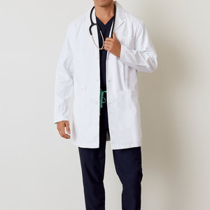 High Quality Doctor Uniform Hospital Blouse Lab Coat Uniforms De Hospital Unisex Medical <b>Scrubs</b> Custom White Woven Coat - Product Image 3