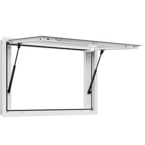 Finestra di concessione 36x24 in lega di alluminio per camion di cibo a 85 gradi finestra di servizio con 2 porte per tenda scorrevole e gancio di trascinamento - Product Image 1