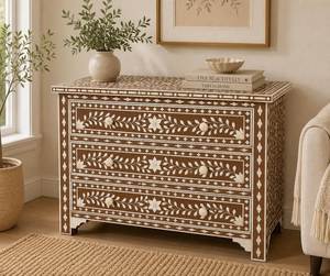 Venta al por Mayor de Cómodas con Incrustaciones de Hueso de Camello, Muebles de Madera de Lujo para Sala de Estar y Hogar, Compras en Línea en India - Product Image 5