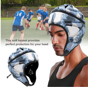 Protège-tête de boxe PROFIT SPORTS en PVC/cuir/mousse/PU, motif camouflage, visière réglable pour l'entraînement en toutes saisons - Product Image 6