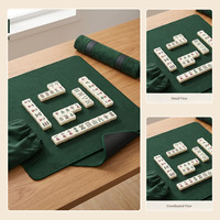 Tapis de Mahjong Personnalisé en Gros, 31,5 Pouces, Antidérapant, Réduction du Bruit, Housse de Table Imperméable avec Sac de Transport