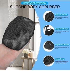 Cepillo de Ducha de Silicona Flexible con Agarre Fácil, Exfoliante Corporal para Limpieza Profunda de Poros, Masajeador de Piel con Cerdas Suaves, Esencial para el Baño - Product Image 6