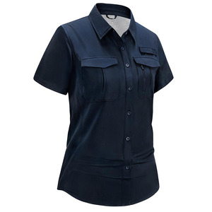Camisas de Pesca para Mujer, Corte Holgado, Manga Corta, Transpirables, Color Sólido, Estilo Único - Product Image 1