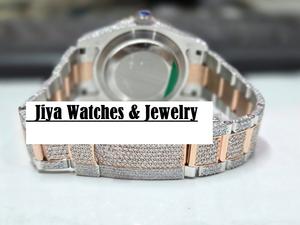 Reloj Deportivo de Lujo, Totalmente Automático, con Diamantes Moissanite VVS, Cristal de Zafiro, Movimiento de Cuarzo, Acero Inoxidable, Analógico de Lujo - Product Image 3