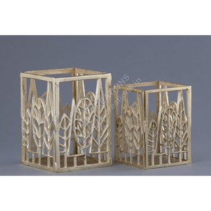 Ensemble de 2 bougeoirs modernes en métal doré pour bougies chauffe-plat, articles de décoration artisanaux pour la maison, les mariages et les événements de Noël - Product Image 1