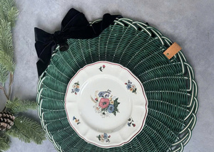 Rattan <b>Table</b> <b>Placemat</b> <b>for</b> Christmas Holiday Dining Natural Eco Friendly Boho Farmhouse <b>Table</b> Decoration Handmade Wicker Charger - Product Image 4