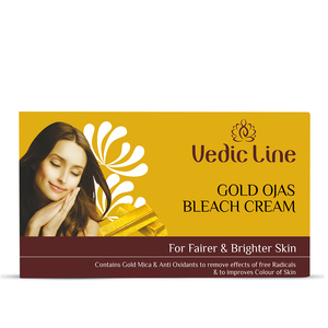 Vedic Line Professional Gold Ojas <b>Bleach</b> 300 ML with Vitamin E and A for <b>Face</b> and Body Skin Lightening Available at Best Price - Product Image 1