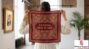 Pañuelo Cuadrado con Estampado Personalizado de Moda, Fabricante Textil de Marca Privada OEM ODM, Servicio de Fabricación de Telas Personalizadas - Product Image 4