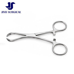 Pinza para toallas quirúrgicas JIYO SURGICAL sin perforación, mango de anillo de 5 1/4 pulgadas, instrumento quirúrgico de acero inoxidable con certificación CE - Product Image 4