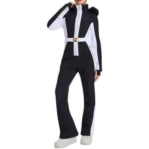 Traje de esquí para mujer, mono de una pieza, ajustado, aislado, impermeable y cortavientos, para snowboard y esquí en invierno - Product Image 4