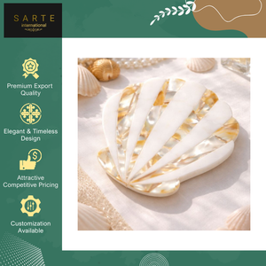 Bandeja de Concha de Nácar Blanca de Diseño Moderno, Hecha a Mano, de Lujo, para Ramadán, Bodas, Plato Decorativo para Joyas de Varias Piezas - Product Image 3